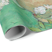 Vincent van Gogh Vase met roze rozen Cadeaupapier (Rol Hoek)