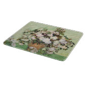 Vincent Van Gogh Vase met roze rozen Floral Art Snijplank (Hoek)