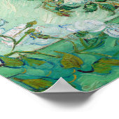 Vincent van Gogh Vase met roze rozen Poster (Hoek)