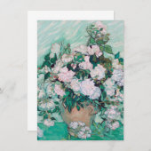 Vincent Van Gogh - Vase met Rozen, 1890 Bedankkaart (Voorkant / Achterkant)