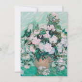 Vincent Van Gogh - Vase met Rozen, 1890 Bedankkaart (Voorkant)