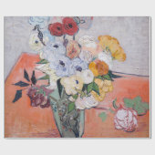 Vincent van Gogh - Vase met Rozen en Anemones Cadeaupapier (Vlak)