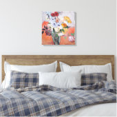 Vincent van Gogh - Vase met Rozen en Anemones Canvas Afdruk (Insitu (Slaapkamer))