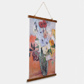 Vincent van Gogh - Vase met Rozen en Anemones Hangend Wandkleed (Gebogen)