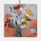 Vincent van Gogh - Vase met Rozen en Anemones Keramisch Ornament (Voorkant)