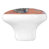 Vincent van Gogh - Vase met Rozen en Anemones Keramische Knop (Zijkant)