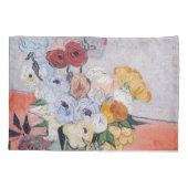 Vincent van Gogh - Vase met Rozen en Anemones Kussensloop (Achterkant)