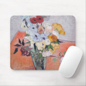 Vincent van Gogh - Vase met Rozen en Anemones Muismat (Met muis)