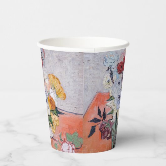 Vincent van Gogh - Vase met Rozen en Anemones Papieren Bekers (Rechts)