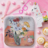 Vincent van Gogh - Vase met Rozen en Anemones Papieren Bordje (Feest)