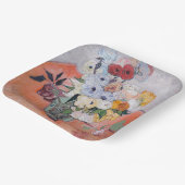 Vincent van Gogh - Vase met Rozen en Anemones Papieren Bordje (Gebogen)