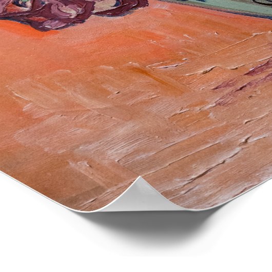 Vincent van Gogh - Vase met Rozen en Anemones Poster (Hoek)