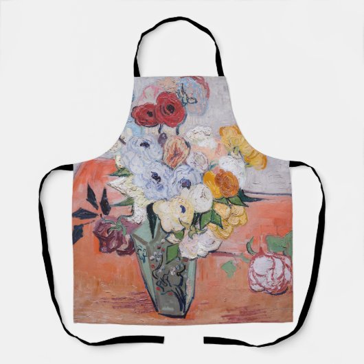 Vincent van Gogh - Vase met Rozen en Anemones Schort (Voorkant)