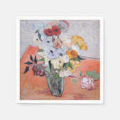 Vincent van Gogh - Vase met Rozen en Anemones Servet (Voorkant)