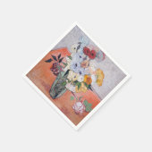 Vincent van Gogh - Vase met Rozen en Anemones Servet (Hoek)