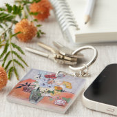 Vincent van Gogh - Vase met Rozen en Anemones Sleutelhanger (Voorkant Rechts)