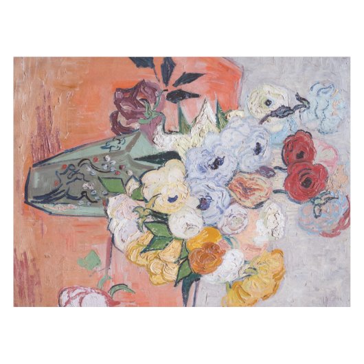 Vincent van Gogh - Vase met Rozen en Anemones Tafelkleed (Voorkant (Horizontaal))