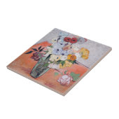 Vincent van Gogh - Vase met Rozen en Anemones Tegeltje (Zijkant)