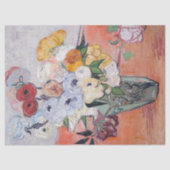 Vincent van Gogh - Vase met Rozen en Anemones Tissuepapier (Voorkant)