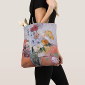 Vincent van Gogh - Vase met Rozen en Anemones Tote Bag (Dichtbij)