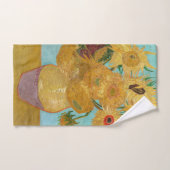 Vincent Van Gogh - Vase met twaalf zonnebloemen Bad Handdoek (Handdoek)