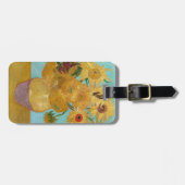 Vincent Van Gogh - Vase met twaalf zonnebloemen Bagagelabel (Voorkant horizontaal)