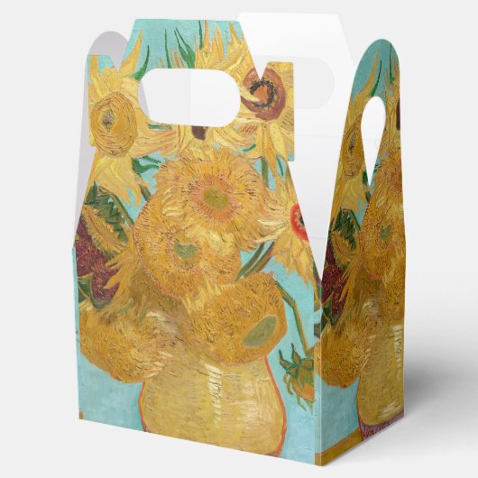 Vincent Van Gogh - Vase met twaalf zonnebloemen Bedankdoosjes (Geopend)