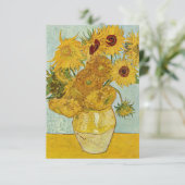 Vincent Van Gogh - Vase met twaalf zonnebloemen Bedankkaart (Staand voorkant)