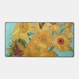 Vincent Van Gogh - Vase met twaalf zonnebloemen Bureaumat