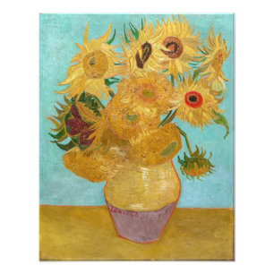 Vincent Van Gogh - Vase met twaalf zonnebloemen Foto Afdruk