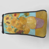 Vincent Van Gogh - Vase met twaalf zonnebloemen Golfheadcover (Voorkant)