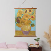 Vincent Van Gogh - Vase met twaalf zonnebloemen Hangend Wandkleed (Slaapkamer)