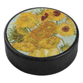 Vincent Van Gogh - Vase met twaalf zonnebloemen Hockey Puck (3/4)