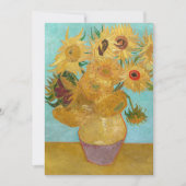 Vincent Van Gogh - Vase met twaalf zonnebloemen Kaart (Voorkant)
