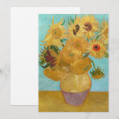 Vincent Van Gogh - Vase met twaalf zonnebloemen Kaart (Voorkant / Achterkant)