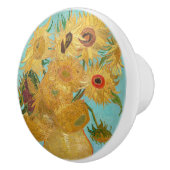 Vincent Van Gogh - Vase met twaalf zonnebloemen Keramische Knop (Rechts)