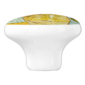 Vincent Van Gogh - Vase met twaalf zonnebloemen Keramische Knop (Zijkant)