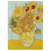 Vincent Van Gogh - Vase met twaalf zonnebloemen Klembord (Achterkant)