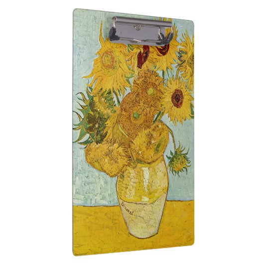 Vincent Van Gogh - Vase met twaalf zonnebloemen Klembord (Rechts)