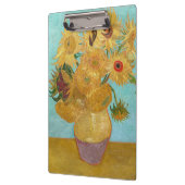 Vincent Van Gogh - Vase met twaalf zonnebloemen Klembord (Links)
