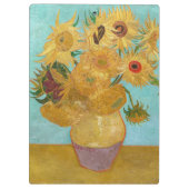 Vincent Van Gogh - Vase met twaalf zonnebloemen Klembord (Achterkant)