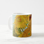 Vincent Van Gogh - Vase met twaalf zonnebloemen Koffiemok (Voorkant links)