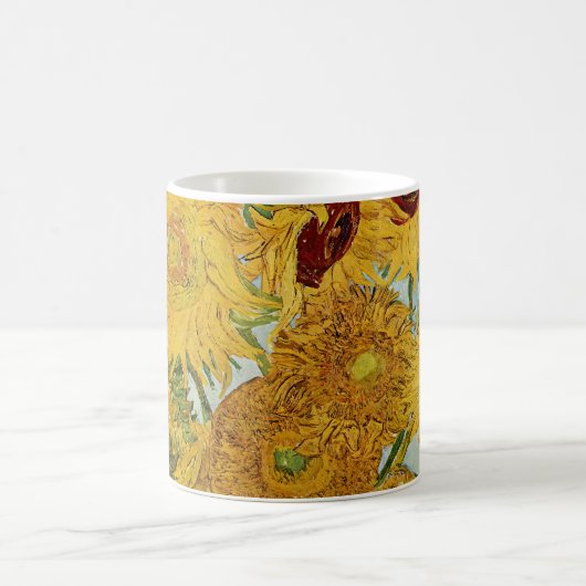 Vincent Van Gogh - Vase met twaalf zonnebloemen Koffiemok (Center)