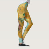 Vincent Van Gogh - Vase met twaalf zonnebloemen Leggings (Rechts)