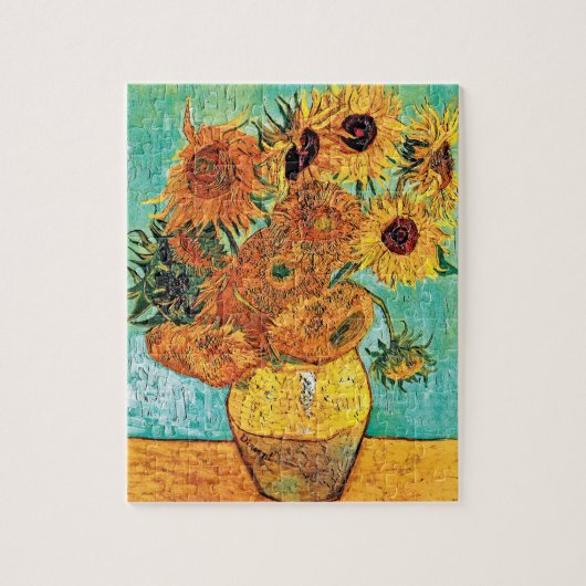 Vincent Van Gogh - Vase met twaalf zonnebloemen Legpuzzel (Verticaal)