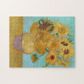 Vincent Van Gogh - Vase met twaalf zonnebloemen Legpuzzel (Horizontaal)