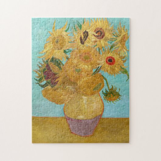 Vincent Van Gogh - Vase met twaalf zonnebloemen Legpuzzel (Verticaal)