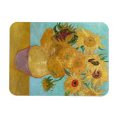 Vincent Van Gogh - Vase met twaalf zonnebloemen Magneet (Horizontaal)