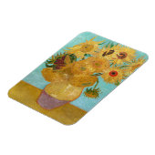 Vincent Van Gogh - Vase met twaalf zonnebloemen Magneet (Linkerzijde)