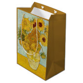 Vincent Van Gogh - Vase met twaalf zonnebloemen Medium Cadeauzakje (Achterkant Gekanteld)